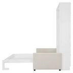 Lit escamotable moderne Luxystar double avec canapé