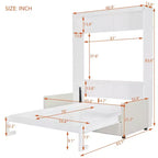 Lit escamotable moderne Luxystar double avec canapé