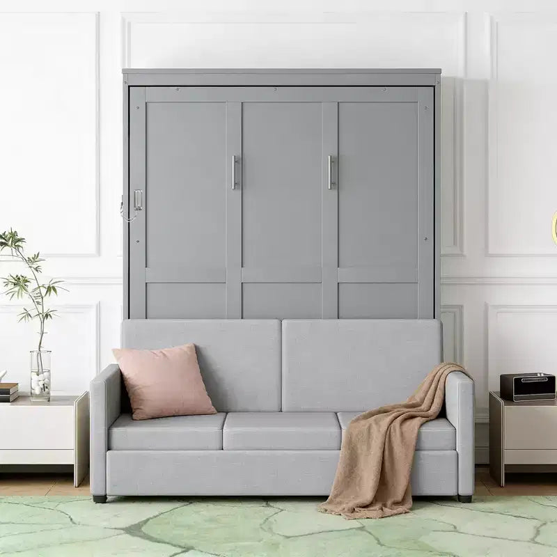 Luxystar Modern Full Size Murphy Bed with Couch