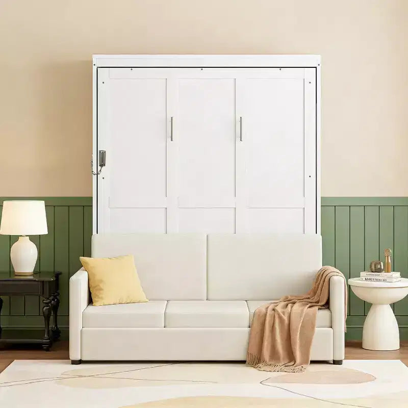 Lit escamotable moderne Luxystar double avec canapé