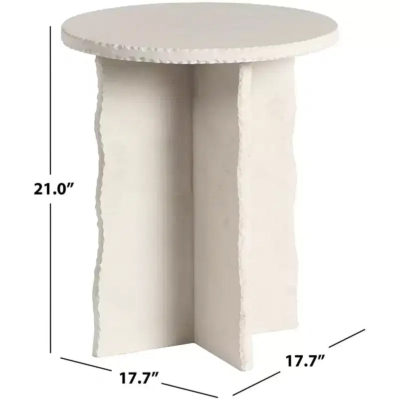 Table d'appoint Raybrook Stone - SFV5785 - Blanc cassé - Safavieh Couture