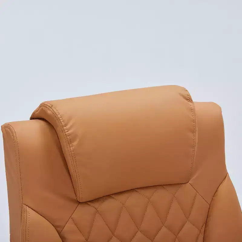 Chaise de bureau en cuir 160kg - Fauteuil de bureau ergonomique avec support lombaire réglable et accoudoirs relevables