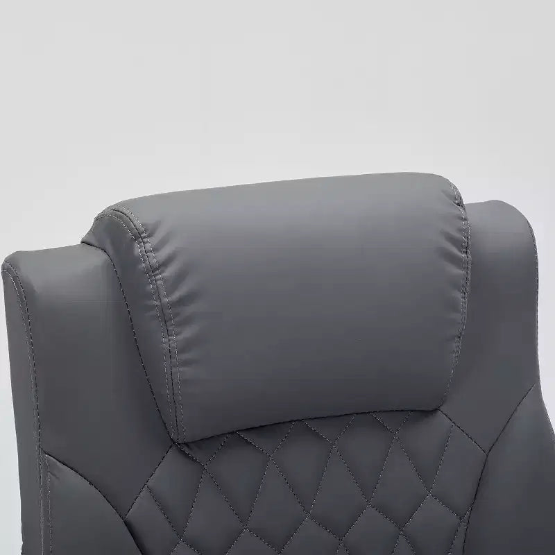 Chaise de bureau en cuir 160kg - Fauteuil de bureau ergonomique avec support lombaire réglable et accoudoirs relevables