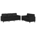 vidaXL Sofa Set Faux leather, metal, textilene, plywood