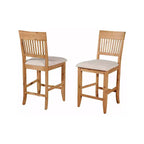 Chaises de bar Aspen, aspect bois vieilli (lot de 2)