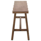 Banc Kari en bois – marron – SEI