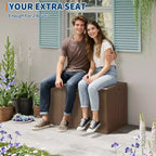 Coffre de rangement extérieur en résine robuste de 492 litres – Imperméable et résistant aux intempéries pour coussins de terrasse, outils de jardin, colis