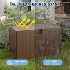 Coffre de rangement extérieur en résine robuste de 492 litres – Imperméable et résistant aux intempéries pour coussins de terrasse, outils de jardin, colis