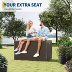 Coffre de rangement extérieur en résine robuste de 492 litres – Imperméable et résistant aux intempéries pour coussins de terrasse, outils de jardin, colis