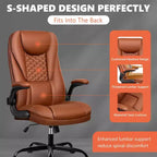 Chaise de bureau réglable KERDOM, Fauteuil de direction ergonomique avec appui-tête et accoudoirs rembourrés