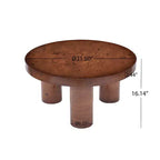 Christopher Knight Home Selene Table Basse Ronde Moderne avec Base Sculpturale à 3 Pieds