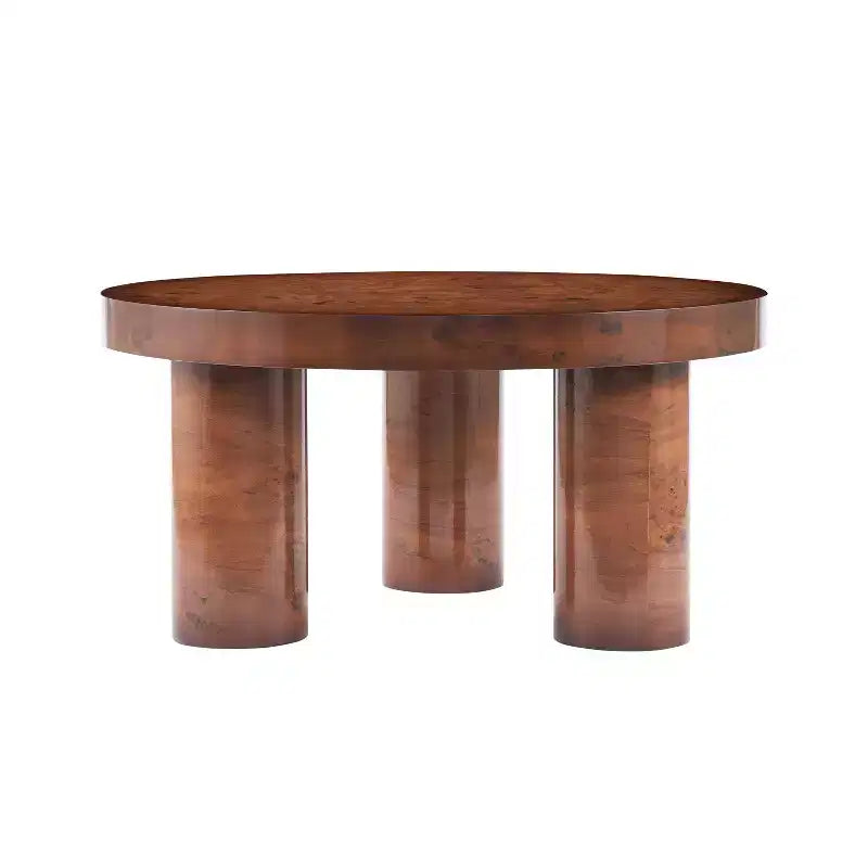 Christopher Knight Home Selene Table Basse Ronde Moderne avec Base Sculpturale à 3 Pieds