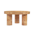 Christopher Knight Home Selene Table Basse Ronde Moderne avec Base Sculpturale à 3 Pieds