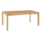 Table de salle à manger rectangulaire Christopher Knight Home Bradley moderne minimaliste de 178 cm en bois d'hévéa massif