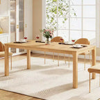 Christopher Knight Home Bradley Modern Minimalist 70 Solid Rubber Wood Rectangular Dining Table