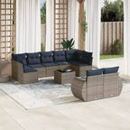 vidaXL Salon de jardin en acacia massif et polyester Naturel