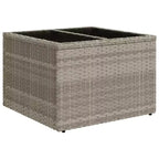 vidaXL Salon de jardin en acacia massif et polyester Naturel