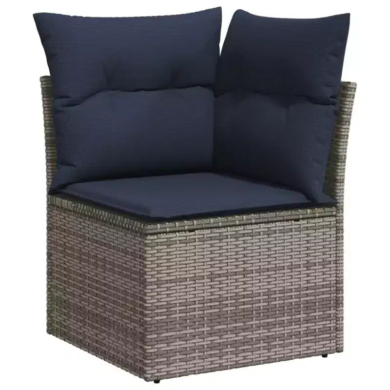 vidaXL Salon de jardin en acacia massif et polyester Naturel