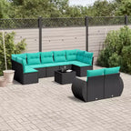 vidaXL Salon de jardin en acacia massif et polyester Naturel