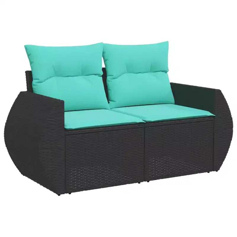 vidaXL Salon de jardin en acacia massif et polyester Naturel