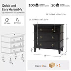 Table d'appoint en bois massif Helena 28W à 3 tiroirs avec station de charge intégrée|HULALA HOME