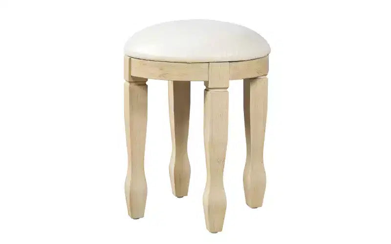 Coiffeuse Vintage de 117 cm avec Miroir, 5 Tiroirs, Tabouret Assorti pour Chambre, Finition Noyer, Design Compact