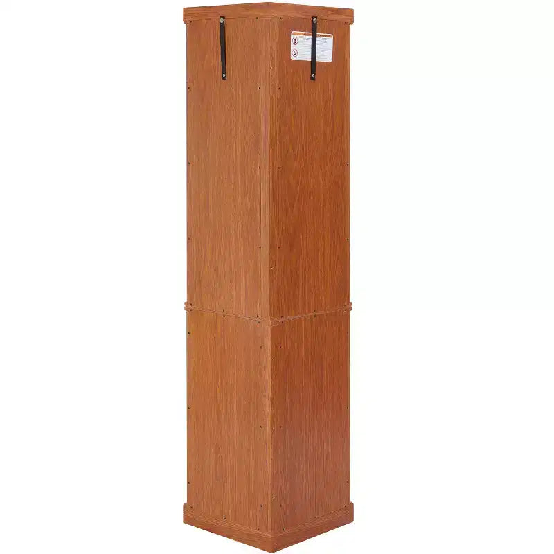 MAYEERTY Meuble d'Angle Cuisine MDF+Placage Bois Étagères Réglables Gain de Place