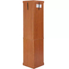 MAYEERTY Meuble d'Angle Cuisine MDF+Placage Bois Étagères Réglables Gain de Place