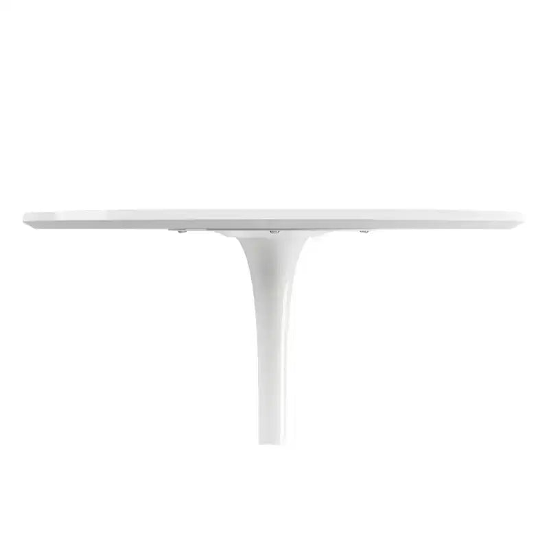 HomeRoots Table à manger 36 po en métal blanc