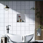 Niche de douche encastrable en acier inoxydable 304, sans carrelage, étanche, finition brossée, pour rangement de salle de bain, plusieurs tailles et compartiments