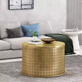 Christopher Knight Home Aria Modern Iron Round Drum Accent Coffee Tab
