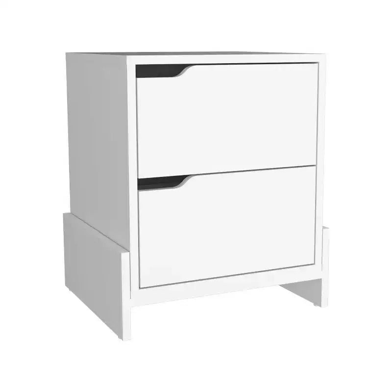 Conçue à la fois pour le style et la fonction, cette table de chevet Luss à 2 tiroirs est une table de chevet compacte qui vous aide à organiser votre espace.