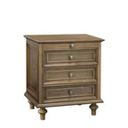 Table de Chevet Rustique de Ferme à 2 Tiroirs pour Chambre à Coucher ou Salon