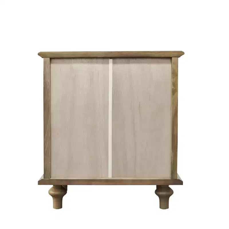 Table de Chevet Rustique de Ferme à 2 Tiroirs pour Chambre à Coucher ou Salon