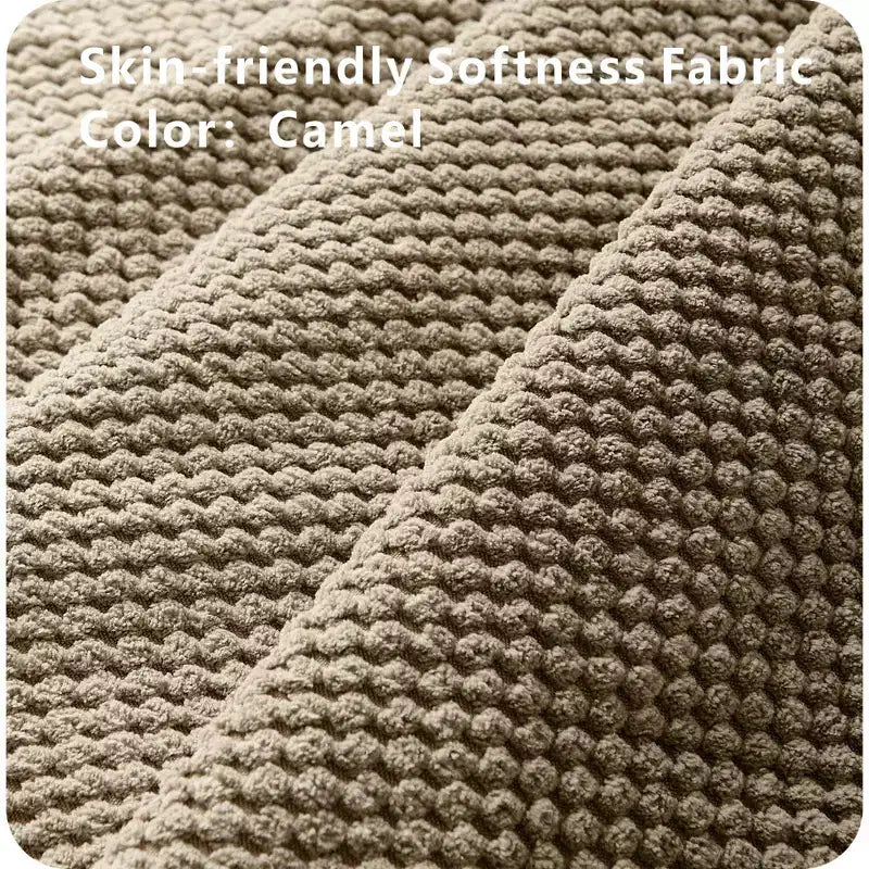Pouf de rangement carré capitonné GDFStudio Sapir avec clous décoratifs