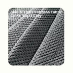 Pouf de rangement carré capitonné GDFStudio Sapir avec clous décoratifs