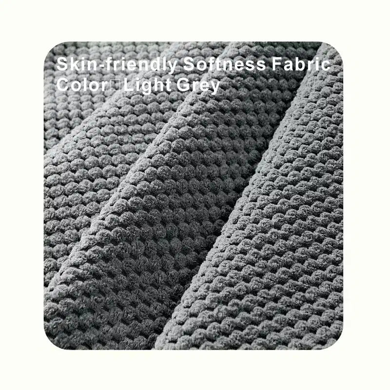 Pouf de rangement carré capitonné GDFStudio Sapir avec clous décoratifs