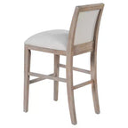 Christopher Knight Home Ren Tabourets de bar rembourrés en bois d'hévéa modernes (lot de 2)