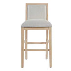 Christopher Knight Home Ren Tabourets de bar rembourrés en bois d'hévéa modernes (lot de 2)