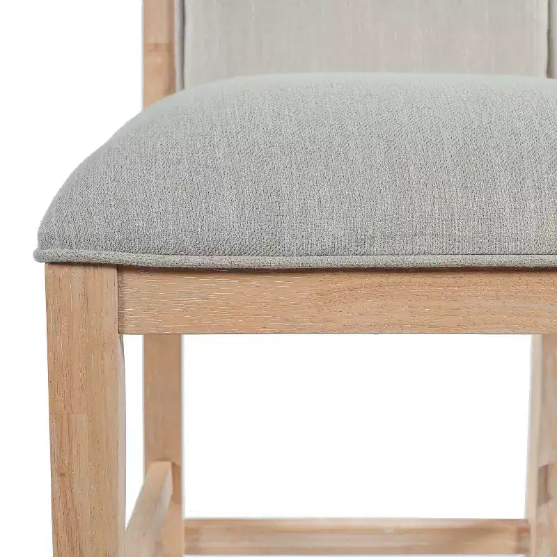Christopher Knight Home Ren Tabourets de bar rembourrés en bois d'hévéa modernes (lot de 2)