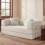 Dyonery 65Folding Sofa Bed Convertable Corduroy Couch King Size Floor Sleeper 4-in-1 DIY Combination Modular Sofa Fold Out Comfy sofa.