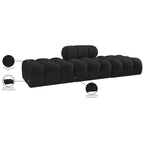 Canapé modulable 3 pièces Meridian Furniture Ames 102 en tissu bouclé