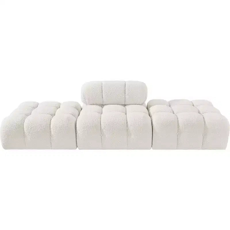 Canapé modulable 3 pièces Meridian Furniture Ames 102 en tissu bouclé