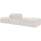 Canapé modulable 3 pièces Meridian Furniture Ames 102 en tissu bouclé