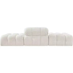 Canapé modulable 3 pièces Meridian Furniture Ames 102 en tissu bouclé