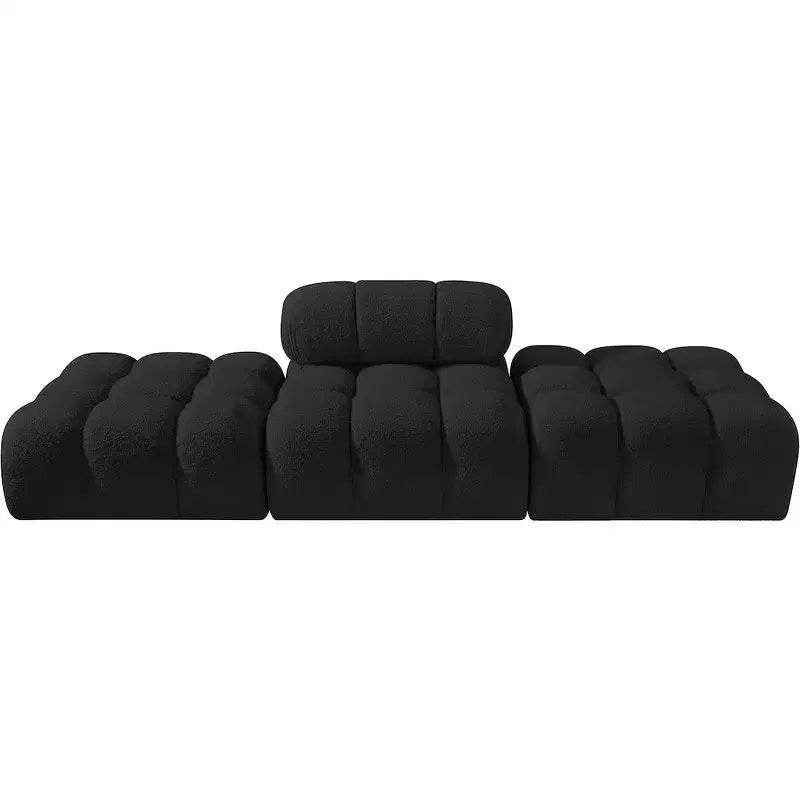 Canapé modulable 3 pièces Meridian Furniture Ames 102 en tissu bouclé