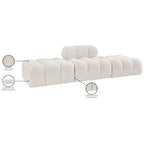 Canapé modulable 3 pièces Meridian Furniture Ames 102 en tissu bouclé