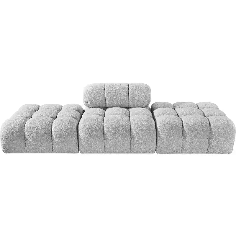 Canapé modulable 3 pièces Meridian Furniture Ames 102 en tissu bouclé