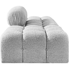 Canapé modulable 3 pièces Meridian Furniture Ames 102 en tissu bouclé
