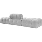 Canapé modulable 3 pièces Meridian Furniture Ames 102 en tissu bouclé
